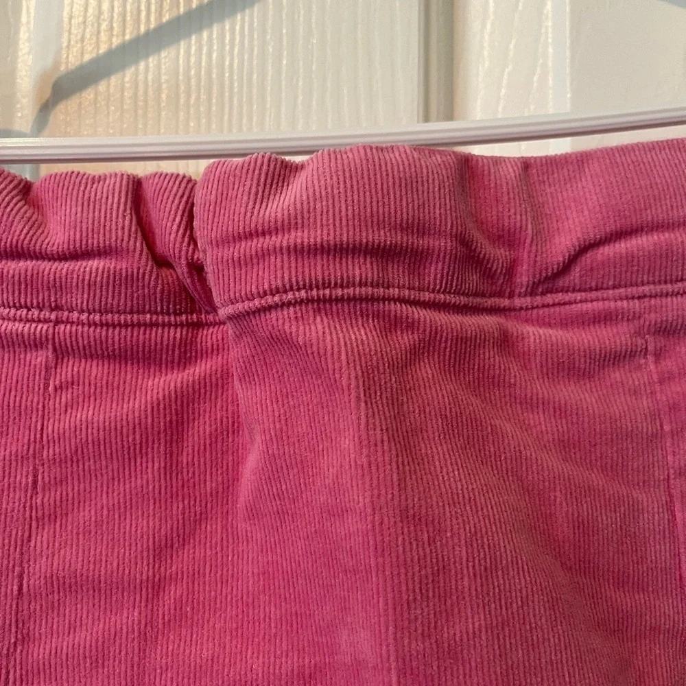Crewcuts size 12 pink pleated corduroy skirt